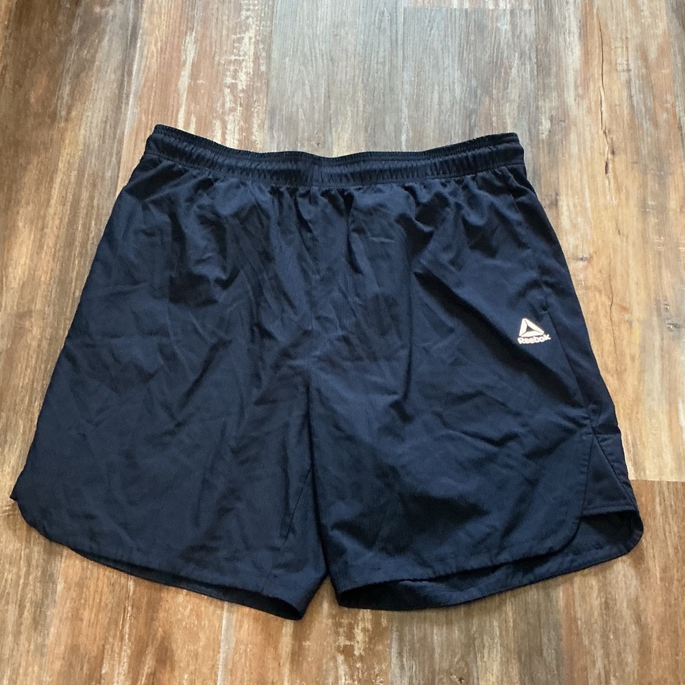Reebok Men's Dark Blue Athletic Shorts